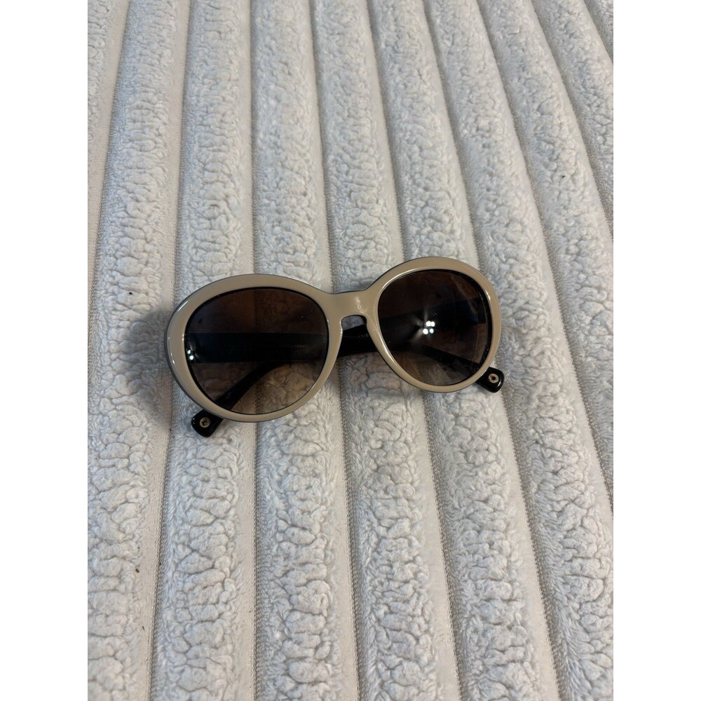 Coach Vintage Women’s Oversized Oval Sunglasses Black Beige 54-19-135-3N